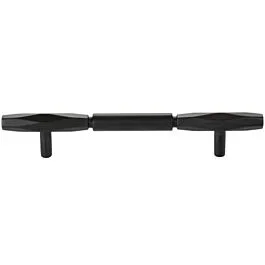 Top Knobs Kingsmill 5-1/16″ (128mm) Center to Center, 7-9/16″ Overall Length, Flat Black Cabinet Pull / Handle