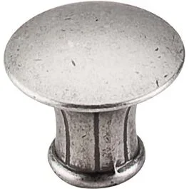 Top Knobs Lund Knob Traditional Style Pewter Antique Knob, 1-1/4 Inch Diameter
