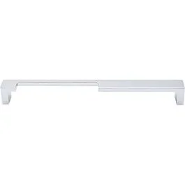 Top Knobs Modern Metro Notch Pull A Contemporary Style 9-Inch (228mm) Center to Center, Overall Length 9-3/8″ Polished Chrome Cabinet Hardware Pull / Handle