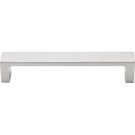 Top Knobs Modern Metro Pull Contemporary Style 5-Inch (128mm) Center to Center, Overall Length 5-3/8″ Brushed Stainless Steel Cabinet Hardware Pull / Handle