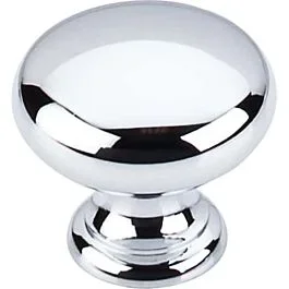 Top Knobs Mushroom Knob Traditional Style Polished Chrome Knob, 1-1/4 Inch Diameter