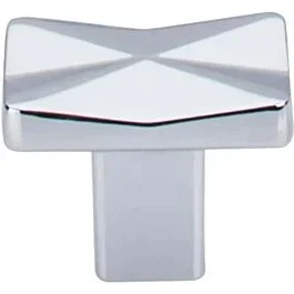 Top Knobs Quilted Knob Contemporary,Transitional Style Polished Chrome Knob, 1-1/4 Inch Overall Length