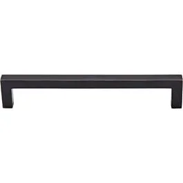 Top Knobs Square Bar Pull Contemporary Style 6-5/16 Inch (160mm) Center to Center, Overall Length 6-3/4″ Tuscan Bronze Cabinet Hardware Pull / Handle