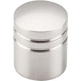 Top Knobs Stacked Knob Contemporary Style Brushed Satin Nickel Knob, 1 Inch Diameter
