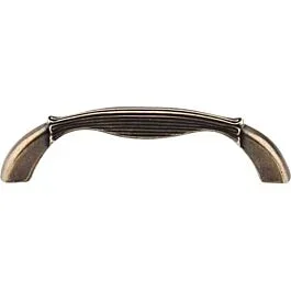 Top Knobs Straight Pull Traditional Style 3-3/4 Inch (96mm) Center to Center, Overall Length 4-7/16″ German Bronze Cabinet Hardware Pull / Handle