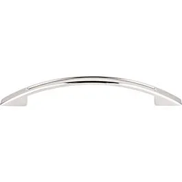 Top Knobs Tango Cut Out Pull Contemporary,Transitional Style 5-1/16 Inch (128mm) Center to Center, Overall Length 6-3/4″ Polished Nickel Cabinet Hardware Pull / Handle