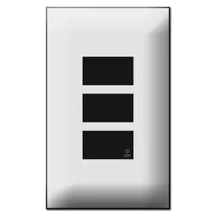 Touch-Plate 5000 Series 3 Button Low Voltage Switch Plates