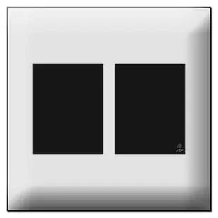 Touch Plate Classic Double Gang Low Voltage Switch Plate