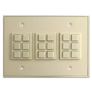 Touchplate Classic 18 Switch Low Voltage Control – Ivory