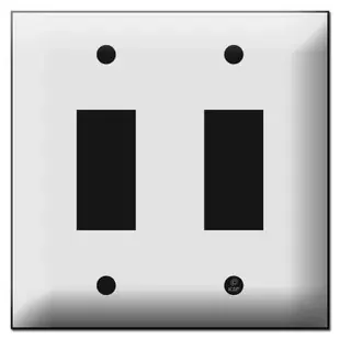 Touchplate Genesis Low Voltage Switch Plates for Two Buttons