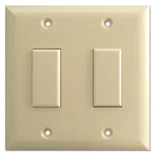 Touchplate Genesis Series Switches Low Voltage Two Button – Ivory