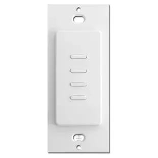 Touchplate Ultra 4 Button Low Voltage Light Switch – White