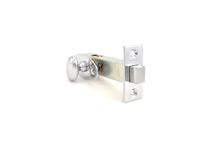 Traditional Mortise Door Bolt with 2-3/8″ Backset Bright Chrome Finish – Baldwin Estate