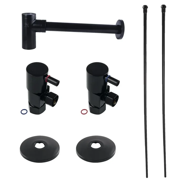 Trimscape Modern Plumbing Sink Trim Kit with Bottle Trap, Matte Black – Kingston Brass