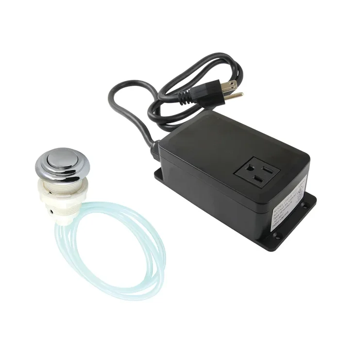Trimscape Single Outlet Garbage Disposal Air Switch Kit – Polished Chrome by Kingston Brass