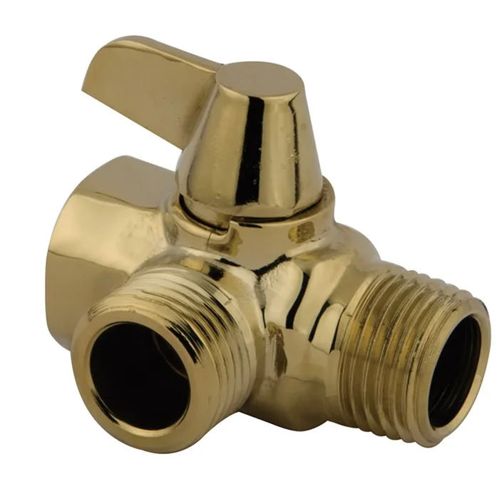 Trimscape Wall Mount Shower Arm Diverter – Polished Brass | Kingston Brass