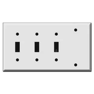 Triple Toggle Single Blank Combo Switch Plate