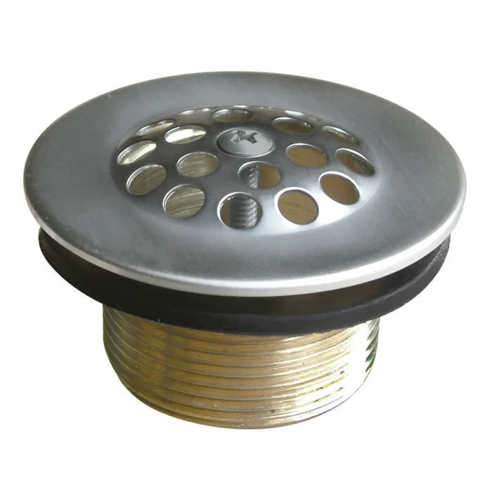 Tub Drain Strainer and Grid – Brushed Nickel by Kingston Brass