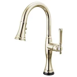 TULHAM Single Handle SmartTouch Pull-Down Prep Kitchen Faucet, Polished Nickel