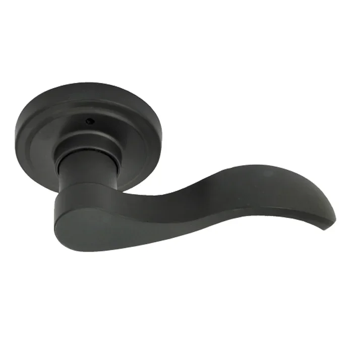 Twin Peaks Lever – Matte Black by BHP | Decorative Functional Hardware