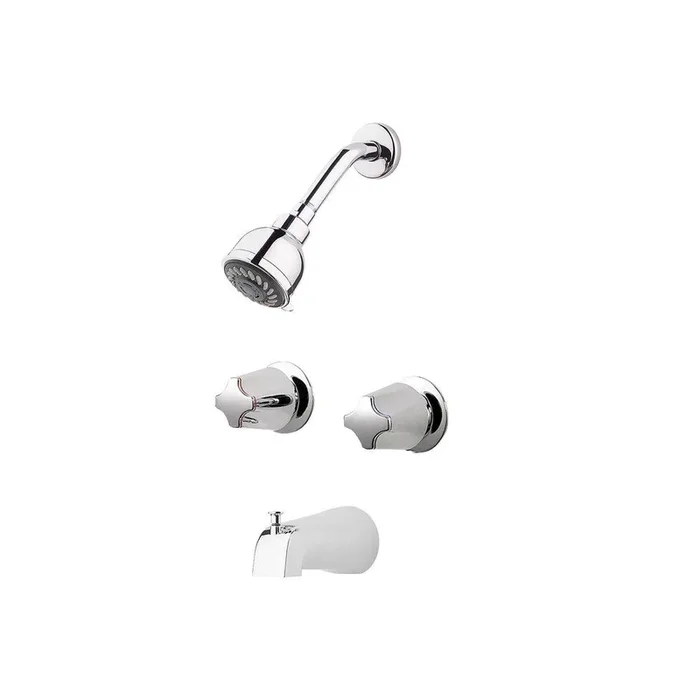 Two Handle Multi Function Bathtub Shower Faucet in Polished Chrome – Pfister