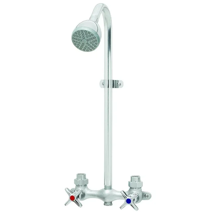 Two Handle Single Function Shower Faucet in Rough Chrome Plated by Speakman