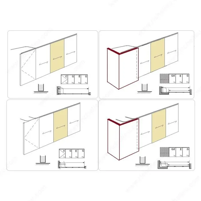 TYPE E Sliding Door Hardware Set by Richelieu