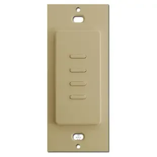 Ultra 4-Button Touch Plate Low Voltage Lighting Switch – Ivory