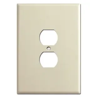 Ultra Large 6.38″ Tall Oversized Outlet Receptacle Covers – Ivory