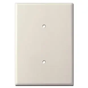 Ultra Large Sized 7.5‘‘ Blank Wall Switch Plate – Light Almond