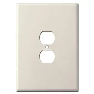 Ultra Oversized Outlet Cover in 7.5‘‘ Tall Size – Light Almond