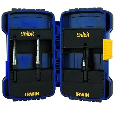 Unibit Step Drill Set, 3-Pc, HSS 1/ 2/ 3