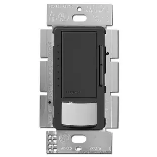 Vacancy Occupancy Light Dimmer S/P or 3 Way – Black