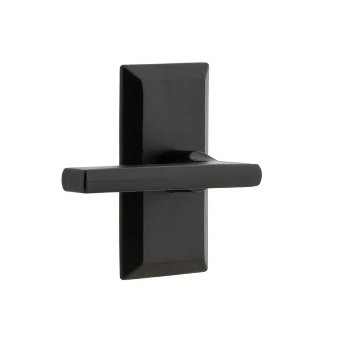 Vale Short Plate with Dirk Lever – Left Handed Door Handle