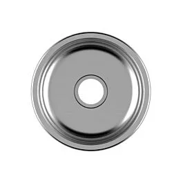 Valor 16-3/4” x 16-3/4” x 6-3/4” Under-mount 18 Gauge Stainless Steel Round Single Bowl Kitchen Sink