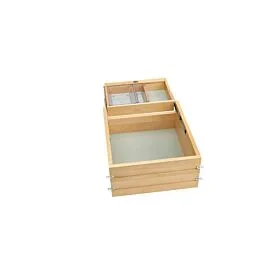 Vanity Half-Tiered Drawer w/ Soft Close & Full Access, 16-1/2 X 18-11/16 X 8 in