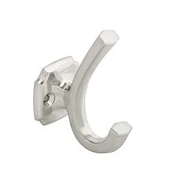 Veranda 3-1/2″ (89mm) Double Hook, Satin Nickel