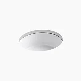 Verticyl 15-3/4″ round undermount bathroom sink Vitreous China, in White