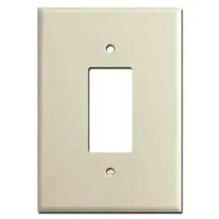 Very Large 6.38″ Oversized Decora Rocker Light Switch Cover – Ivory