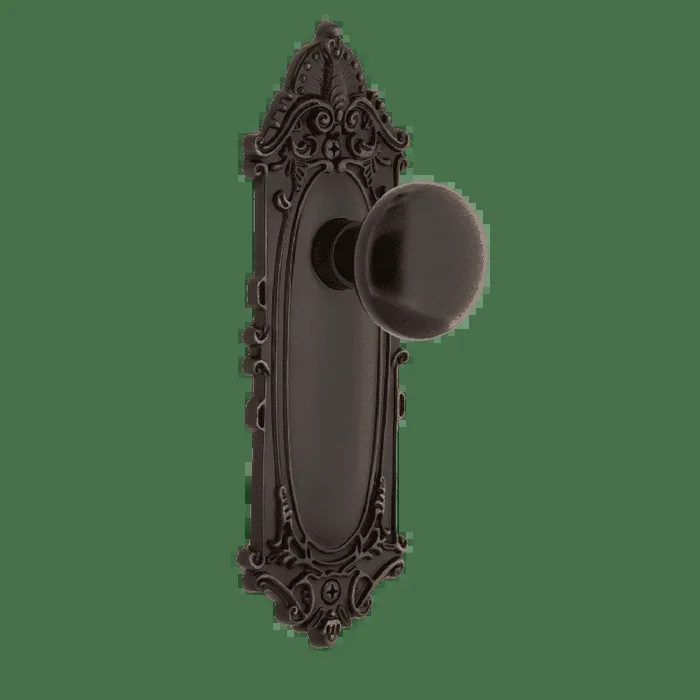 Victorian Long Plate with New York Knob – Timeless Bronze – Nostalgic