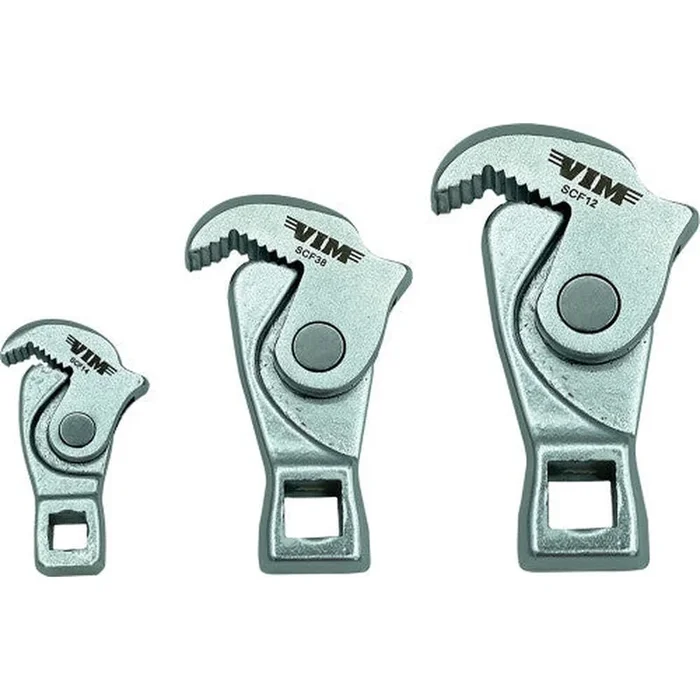 VIM Tools SCF100 3-PC SPRING-LOADED CROWFOOT WRENCH SET , 1/4″, 3/8″ & 1/2″ DRIVE, (5-12MM/8-17MM/14-32MM)