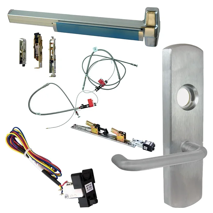 Von Duprin KIT – QEL Grooved Exit Device with RX Switch and 996L-03 Lever Trim