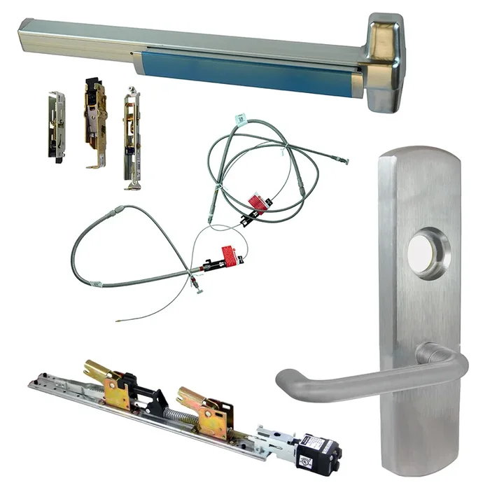 Von Duprin QEL CVC Grooved Exit Device with 996L-03 Lever Trim