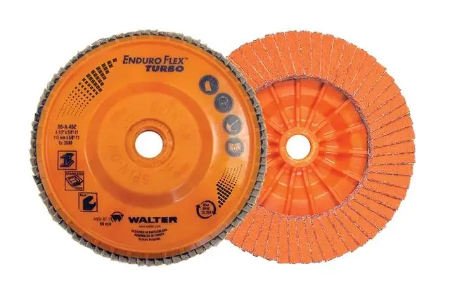 Walter 06A712 7″ x 7/8″ 36/60 Grit Enduro-Flex Turbo Flap Disc