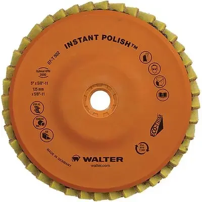 Walter 07T502 5″ Instant Polish™ Flap Disc