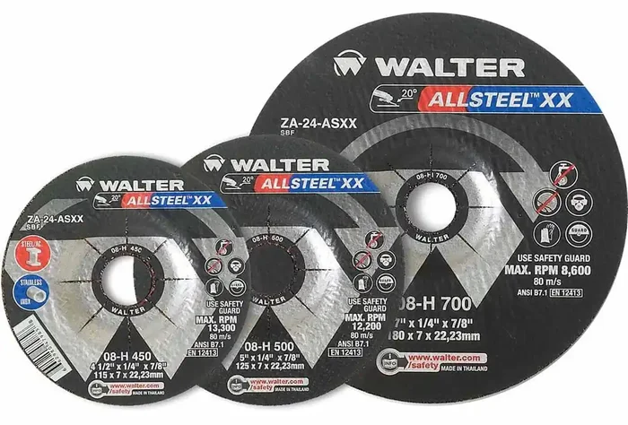 Walter 08H700 7″ x 1/4″ x 7/8″ Allsteel XX Grinding Wheel
