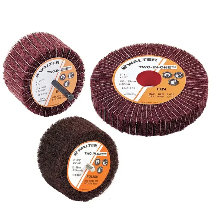Walter 15E124 2″ x 1″ Fine Two-In-One Flap Wheel