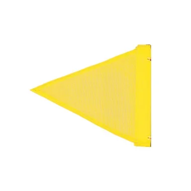 Warning Whip Replacement Flag – Triangular – Yellow – Plain – Nylon Mesh – FST9024-Y