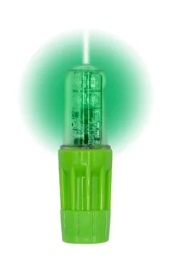 Warning Whip Replacement Light For Use With 1156 Socket – Rocket II – Super Bright – Solid Green LED – WLFS.4LED.G