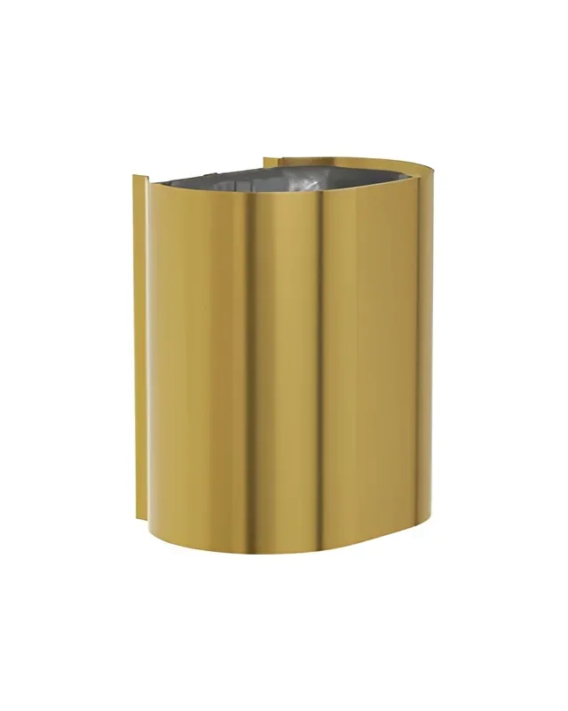 Waste Rec- Surface Medium Cap (P-Shape) Brushed Brass by Bradley